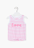 Camiseta niña Losan TIRANTES 21G-1204AL Amarillo y fucsia - Puber Sports