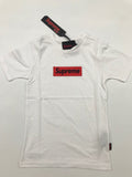 Camiseta niño Supreme Bordado embrodery 10013 blanco - Puber Sports