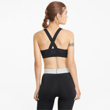 Top mujer PUMA TRAIN FIRST MILE MID IMPACT BRA 520250 negro - Puber Sports