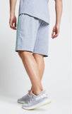 Bermuda Illusive Jersey Shorts 0383 gris verde flúor - Puber Sports