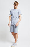 Bermuda Illusive Jersey Shorts 0383 gris verde flúor - Puber Sports